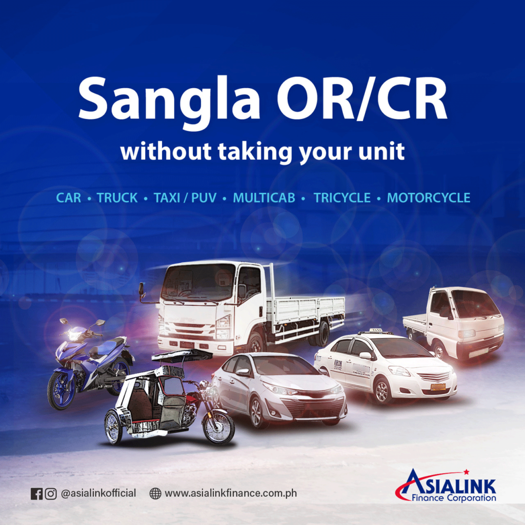 Asialink Finance Sangla OR/CR poster