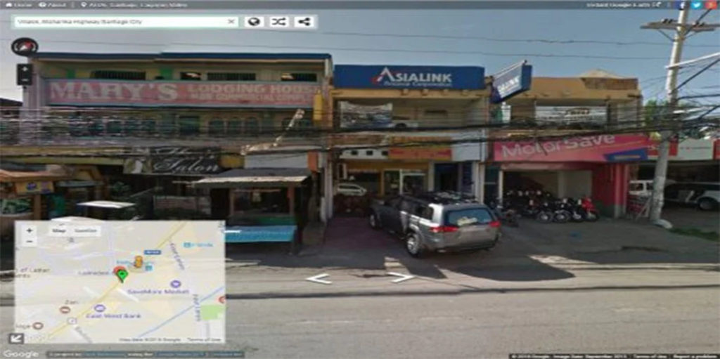 Google Earth screenshot of Asialink Isabela branch